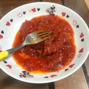 トマト缶で簡単ポークチャップ